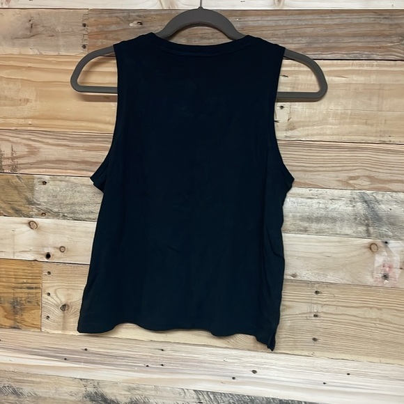 J. Crew Size XS Black Sleeveless Crop 100% Cotton Top With Cute Little Pocket - Picture 8 of 8